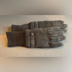 Vintage Grey Suede Thinsulate Gloves